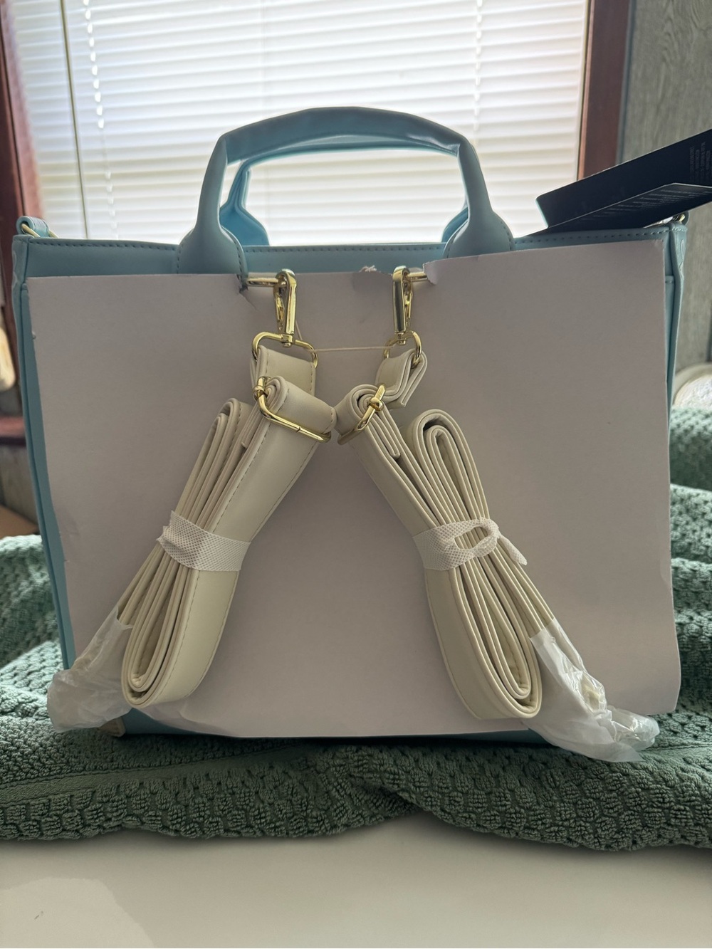 Loungefly Light Blue Disney Mickey & Friends Garden Tote NWT - Picture 2 of 3